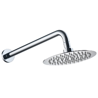 Ohio Round Fixed Shower Head & Wall Arm
