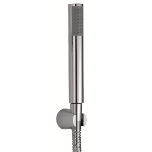 Round Handset Kit including Hose and Wall Bracket for Wall-Mounting