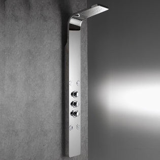 Ohio Shower Column with Rainfall Head, Body Jets & Shower Kit
