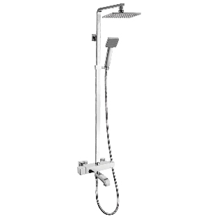 Extended Height Nevada Thermostatic Shower Valve with Riser Rail
& Bath Spout
