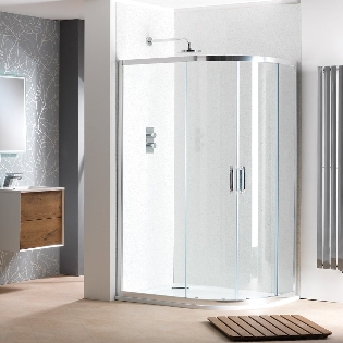 Classic Nouveau 6mm 2 Door Offset Quadrant Enclosures with Easy-Clean Glass