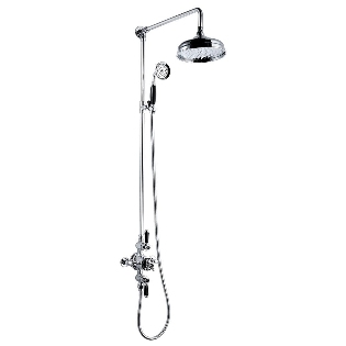 Nostalgic Thermostatic Shower Valve & Riser Rail - Black
