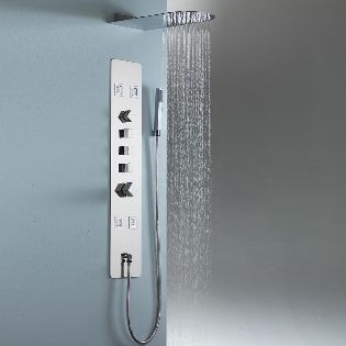 Nevada Recessed Shower Panel with BodyJets & Handheld Shower
Kit
