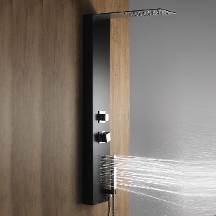 Verona Shower Column with Slimline Rainfall Head, Body Jets &
Shower Kit
