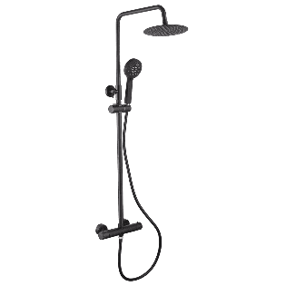 Utah Round Thermostatic Bar Valve and Riser Kit