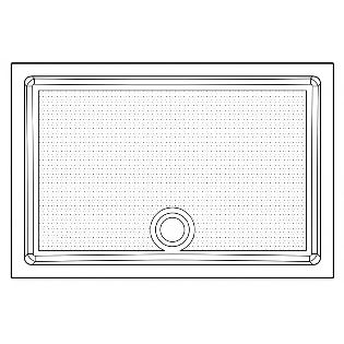 Genesis 40mm Anti-Slip Rectangular Trays