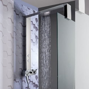 Monza Shower Column with Integrated Rainfall Head, Body Jets &
Shower Kit
