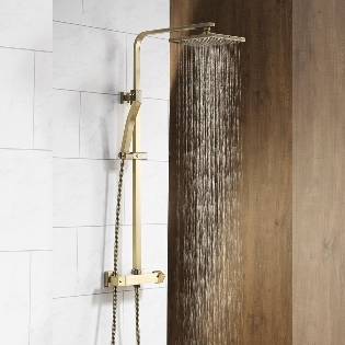 Charlotte Square Thermostatic Bar Valve and Riser Kit