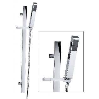 Nevada Square Handset, Slide Bar & Hose
