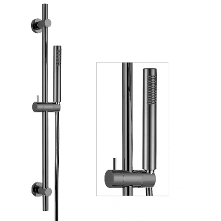 Tuscany Handset, Slide Bar & Hose - Gunmetal Grey
