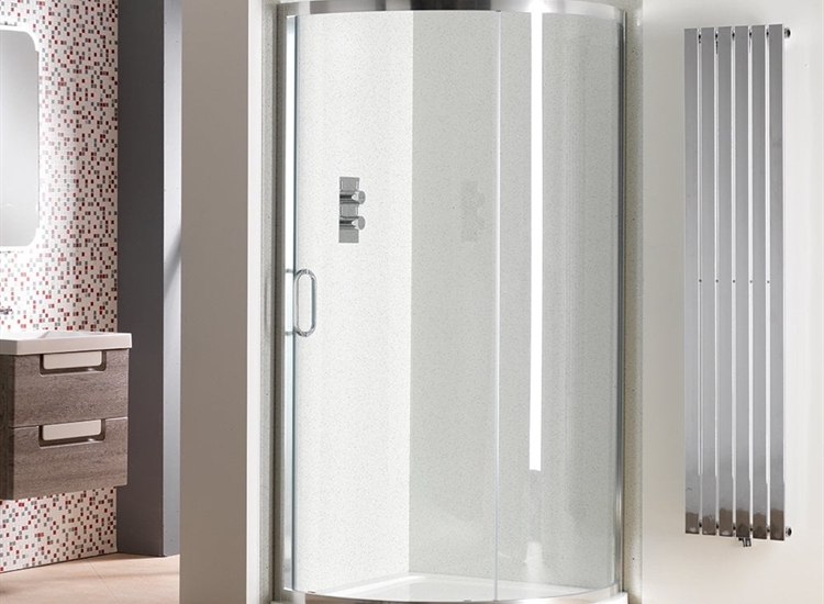 Classic Nouveau 6mm Single Door Quadrant Enclosure & Tray with Easy-Clean Glass