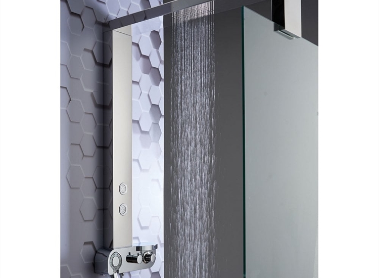 Monza Shower Column with Integrated Rainfall Head, Body Jets & Shower Kit