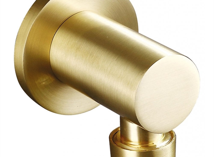 Tuscany Round Outlet Elbow - Brushed Brass