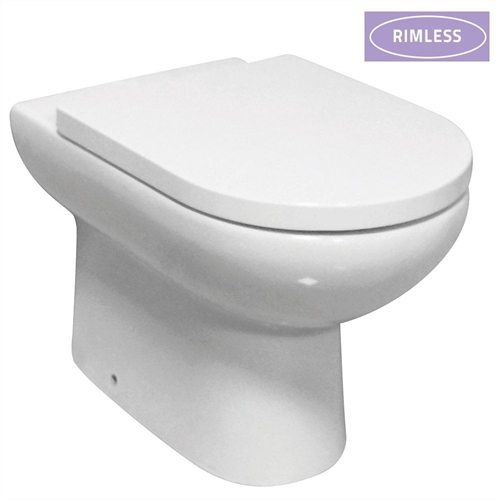 Eton Rimless Back-to-Wall Pan & Soft Close Seat