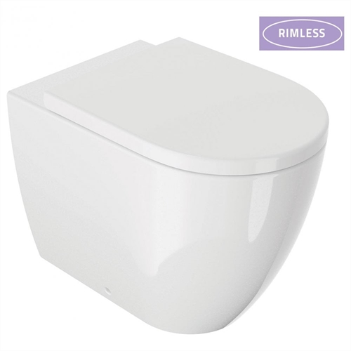 Naxos Rimless Back-to-Wall Pan & Soft Close Seat