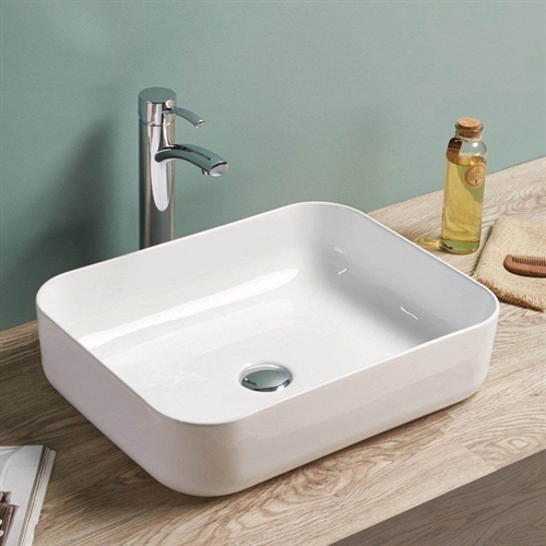 Evora 500 x 390mm White Ceramic Vanity Basin