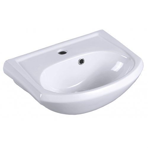 Ebony 450 x 345mm Slim Semi-Recessed Basin