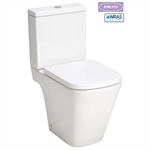 Kansas Rimless Close Coupled Open Sided WC, including Soft Close Seat