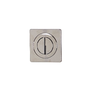 Chrome Push-Button Back Plate (For Genesis Concealed Cistern)