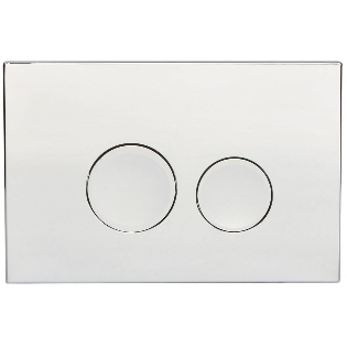 Ohio Round Push-Button & Plate - Chrome (For Ascent Pneumatic
Cistern & Frames)
