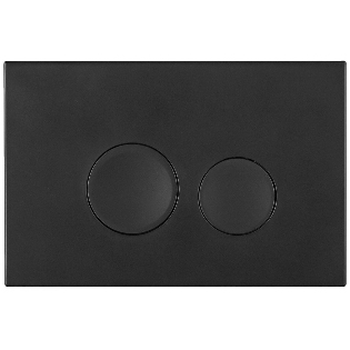 Ohio Round Push-Button & Plate - Matt Black (For Ascent
Pneumatic Cistern & Frames)
