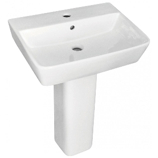 Verona Basin & Pedestal - 450mm, 500mm or 550mm
