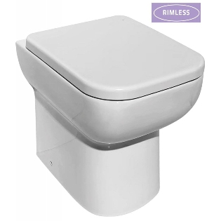 Aveiro Rimless Back-to-Wall Pan & Soft Close Seat
