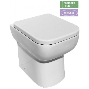 Aveiro Tall Rimless Back-to-Wall Pan & Soft Close Seat
