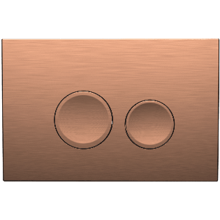 Ohio Round Push-Button & Plate - Brushed Bronze (For Ascent
Pneumatic Cistern & Frames)

