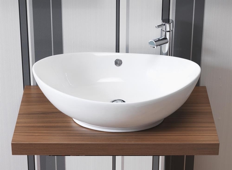 Helena 585 x 385mm Round Vanity Basin