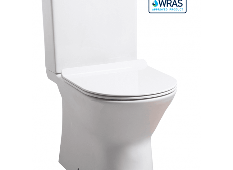 Venice Rimless Closed Sided WC including Soft Close Seat