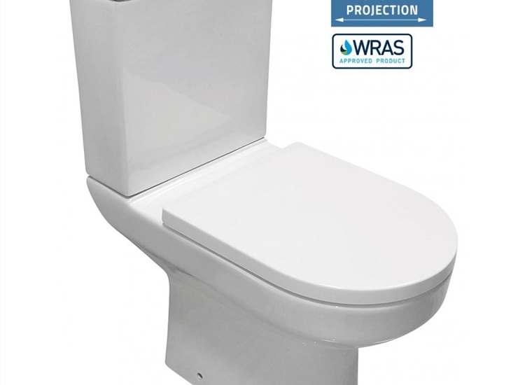 Evora Rimless Open Sided WC including Soft Close Seat