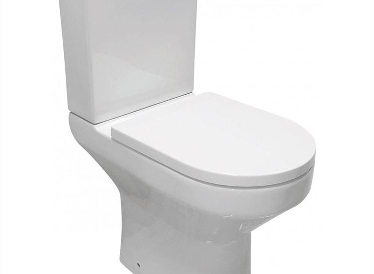 Evora Tall Rimless Open Sided WC including Soft Close Seat