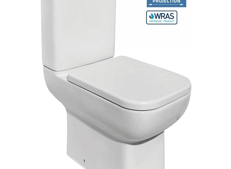 Aveiro Rimless Open Sided WC including Soft Close Seat