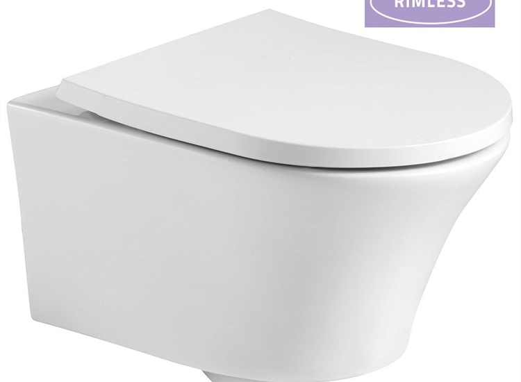 Rimini Rimless Wall-Hung Pan & Soft Close Seat