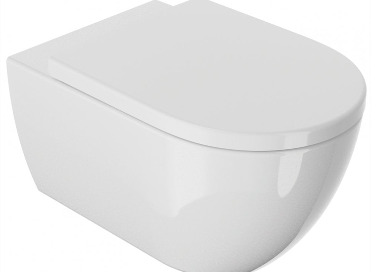 Naxos Rimless Wall-Hung Pan & Soft Close Seat