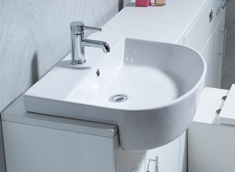 Rimini 560 x 470mm Semi-Recessed Basin