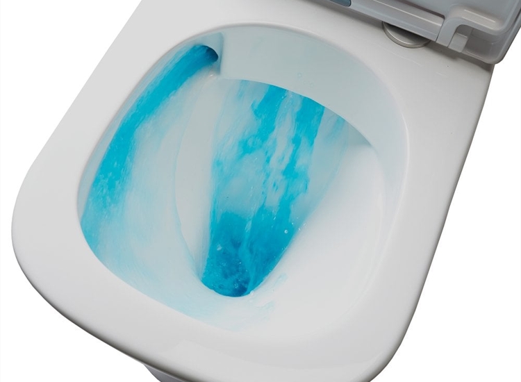 Toronto Rimless Close Coupled WC with Tornado Flush, including Soft Close Seat