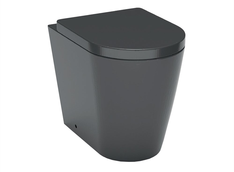 Utah Matt Black Back-to-Wall Pan & Soft Close Seat