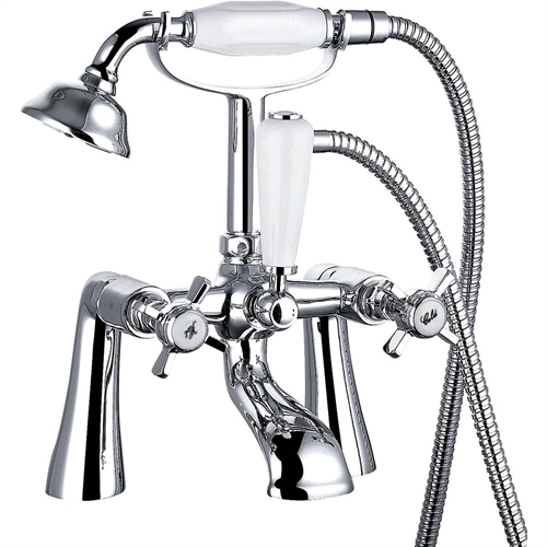 Edwardian 3/4 Bath Shower Mixer & Kit (2 Hole)