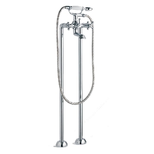 Victorian Bath Shower Mixer & Kit with Tap Legs (2 Hole)
