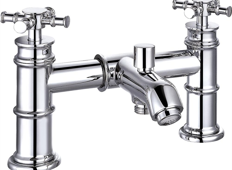 Classic Nouveau Bath Shower Mixer & Kit (2 hole)