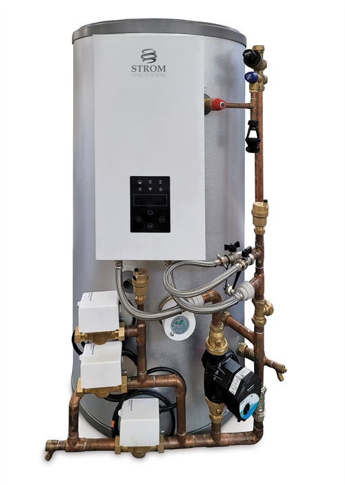 Strom 15kW Single Phase Heat Only Electric Boiler & 170L P/P Indirect Cylinder C/W Filter - WBSP15H170PP