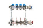 Polypipe 4 Port Stainless Steel EuroCone UFH Manifold - UFH12754EC