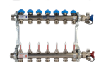 Polypipe 7 Port Stainless Steel EuroCone UFH Manifold - UFH12757EC