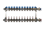 Polypipe 12 Port Stainless Steel EuroCone UFH Manifold - UFH12762EC