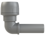 Polyplumb Enhanced Grey 15mm Spigot Elbow PB1015EG