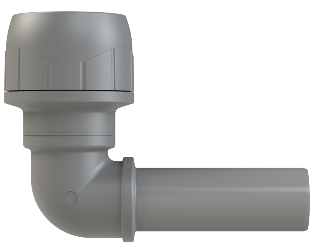 Polyplumb Enhanced Grey 15mm Spigot Elbow PB1015EG