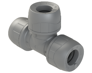 Polyplumb Enhanced Grey 15mm Tee PB215EG
