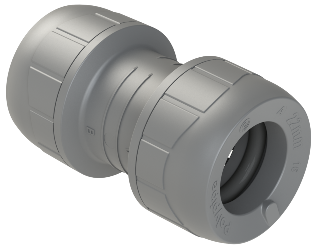 Polyplumb Enhanced Grey 22mm Straight Coupling PB022EG